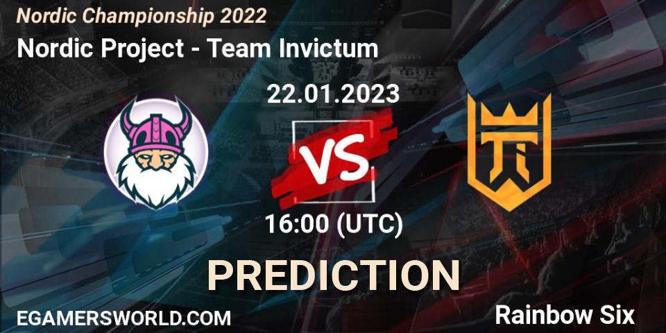 Nordic Project - Team Invictum: Maç tahminleri. 22.01.2023 at 16:00, Rainbow Six, Nordic Championship 2022