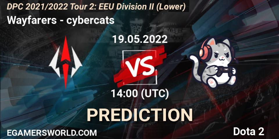 Wayfarers - cybercats: Maç tahminleri. 19.05.2022 at 14:02, Dota 2, DPC 2021/2022 Tour 2: EEU Division II (Lower)