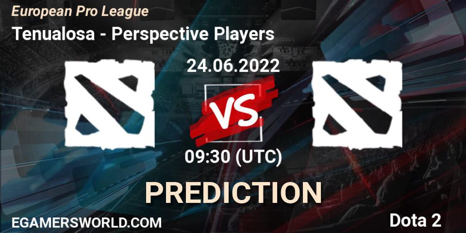 Tenualosa - Perspective Players: Maç tahminleri. 24.06.2022 at 09:43, Dota 2, European Pro League