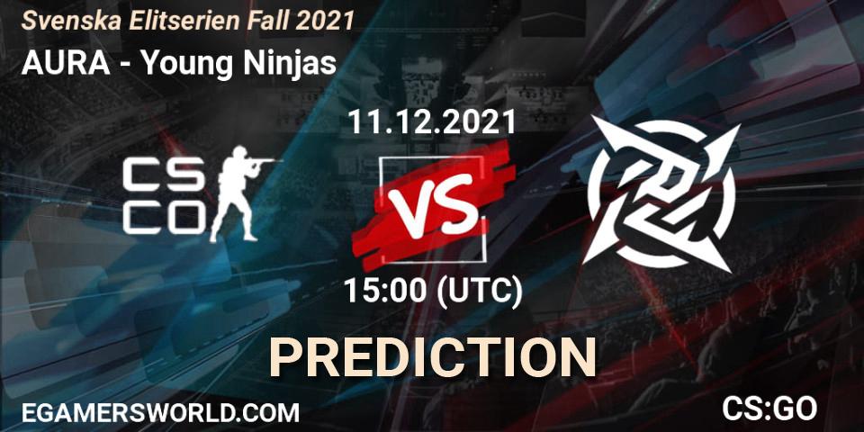 AURA - Young Ninjas: Maç tahminleri. 11.12.2021 at 15:30, Counter-Strike (CS2), Svenska Elitserien Fall 2021