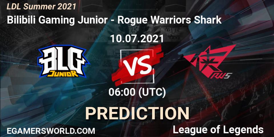 Bilibili Gaming Junior - Rogue Warriors Shark: Maç tahminleri. 10.07.2021 at 06:00, LoL, LDL Summer 2021