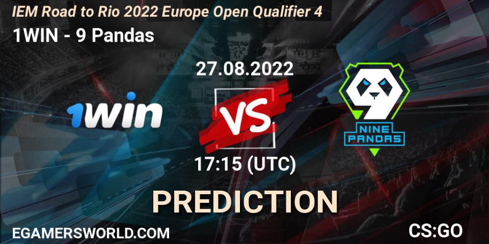 1WIN - 9 Pandas: Maç tahminleri. 27.08.2022 at 17:15, Counter-Strike (CS2), IEM Road to Rio 2022 Europe Open Qualifier 4