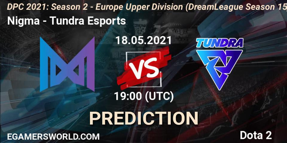 Nigma - Tundra Esports: Maç tahminleri. 18.05.2021 at 19:47, Dota 2, DPC 2021: Season 2 - Europe Upper Division (DreamLeague Season 15)