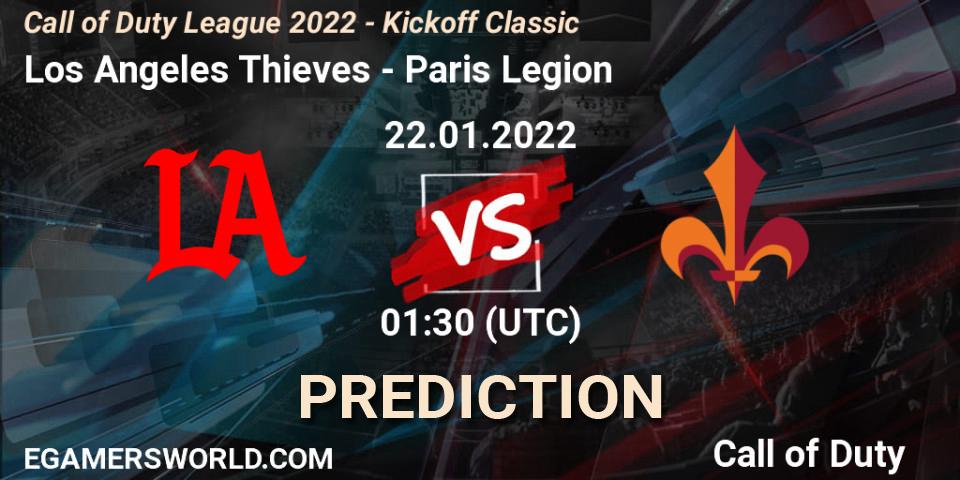 Los Angeles Thieves - Paris Legion: Maç tahminleri. 22.01.22, Call of Duty, Call of Duty League 2022 - Kickoff Classic