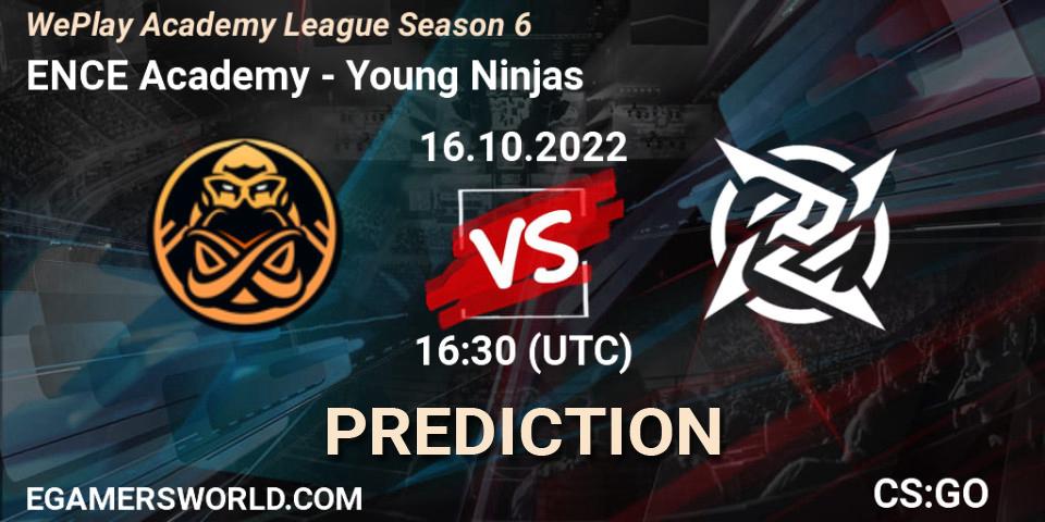 ENCE Academy - Young Ninjas: Maç tahminleri. 16.10.2022 at 16:50, Counter-Strike (CS2), WePlay Academy League Season 6