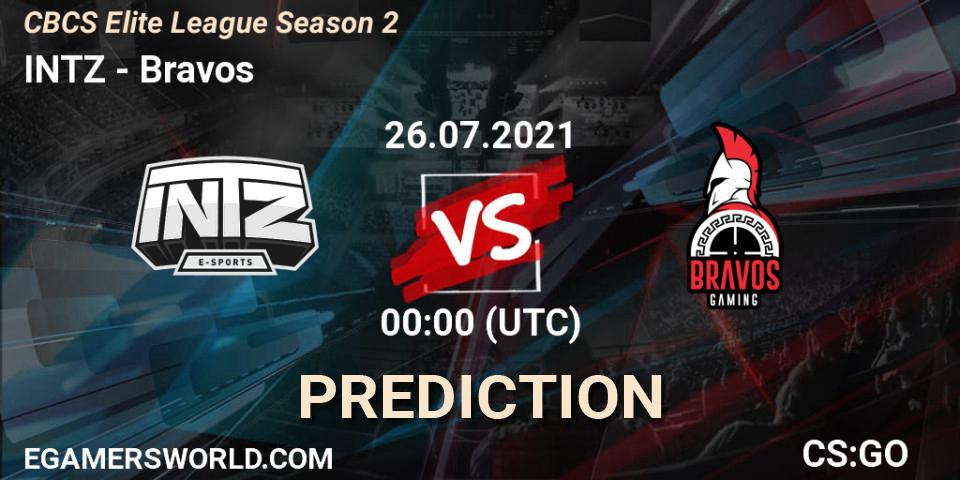 INTZ - Bravos: Maç tahminleri. 26.07.2021 at 01:10, Counter-Strike (CS2), CBCS Elite League Season 2