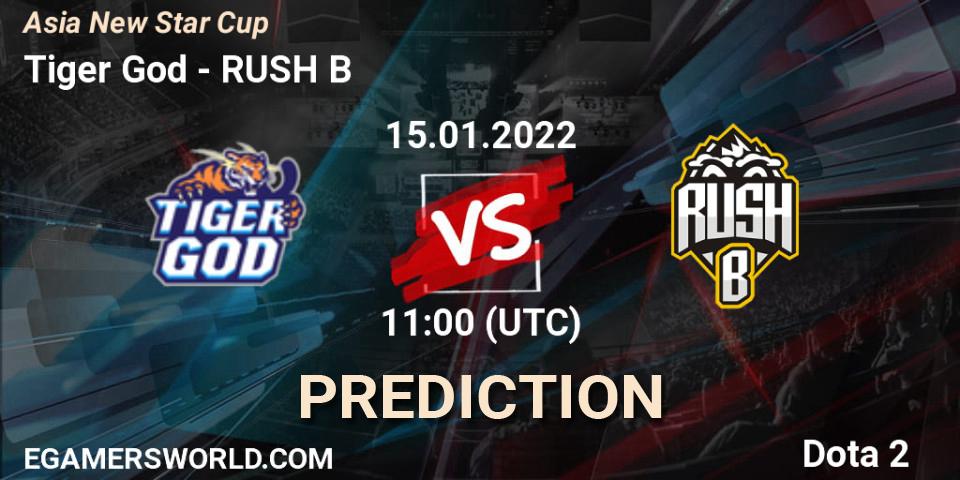 Tiger God - RUSH B: Maç tahminleri. 15.01.2022 at 11:34, Dota 2, Asia New Star Cup Season 2