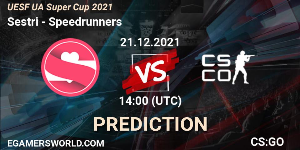 Sestri - Speedrunners: Maç tahminleri. 22.12.2021 at 14:00, Counter-Strike (CS2), UESF Ukrainian Super Cup 2021