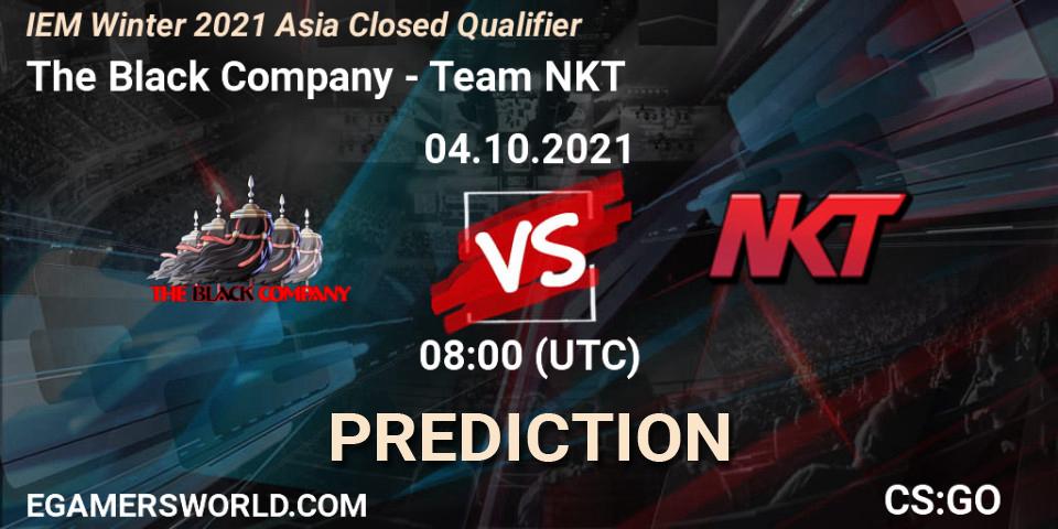 The Black Company - Team NKT: Maç tahminleri. 04.10.2021 at 08:00, Counter-Strike (CS2), IEM Winter 2021 Asia Closed Qualifier