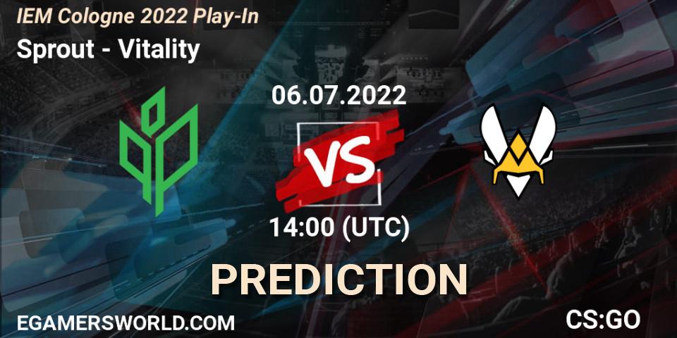 Sprout - Vitality: Maç tahminleri. 06.07.2022 at 14:00, Counter-Strike (CS2), IEM Cologne 2022 Play-In