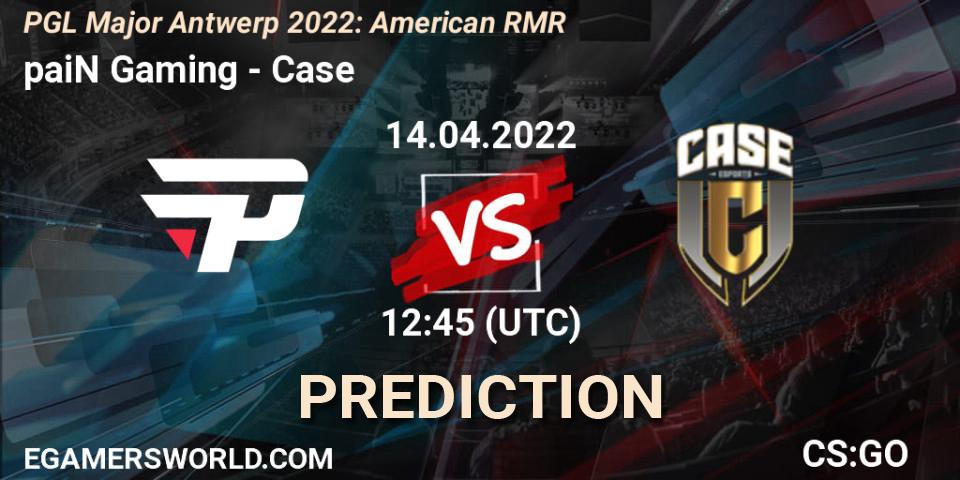 paiN Gaming - Case: Maç tahminleri. 14.04.2022 at 11:30, Counter-Strike (CS2), PGL Major Antwerp 2022: American RMR