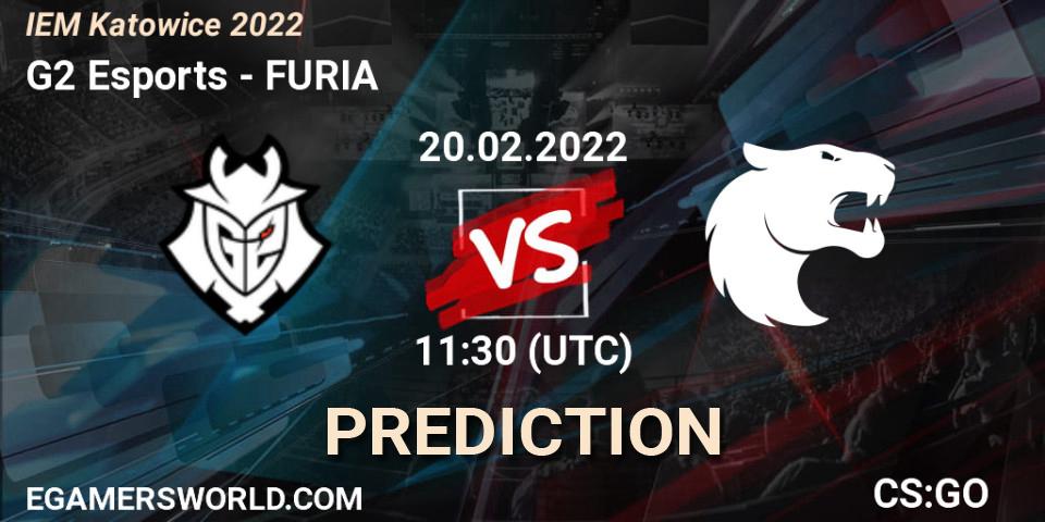 G2 Esports - FURIA: Maç tahminleri. 20.02.2022 at 11:30, Counter-Strike (CS2), IEM Katowice 2022