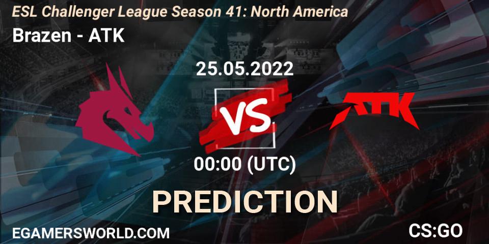 Brazen - ATK: Maç tahminleri. 25.05.2022 at 00:00, Counter-Strike (CS2), ESL Challenger League Season 41: North America