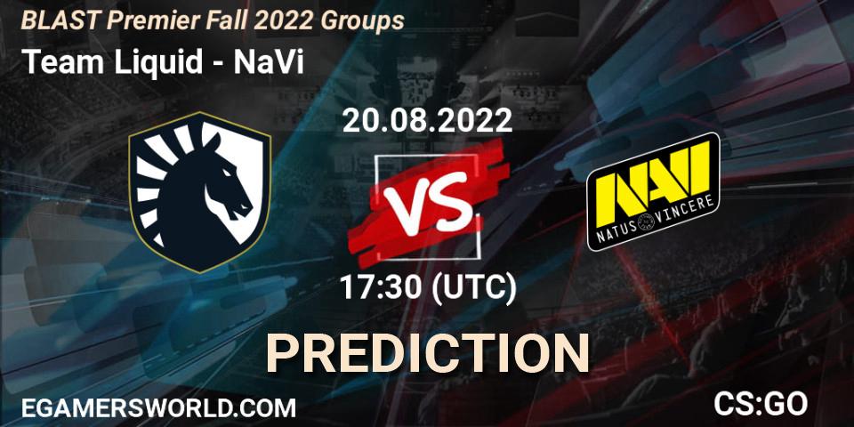 Team Liquid - NaVi: Maç tahminleri. 20.08.2022 at 17:45, Counter-Strike (CS2), BLAST Premier Fall 2022 Groups