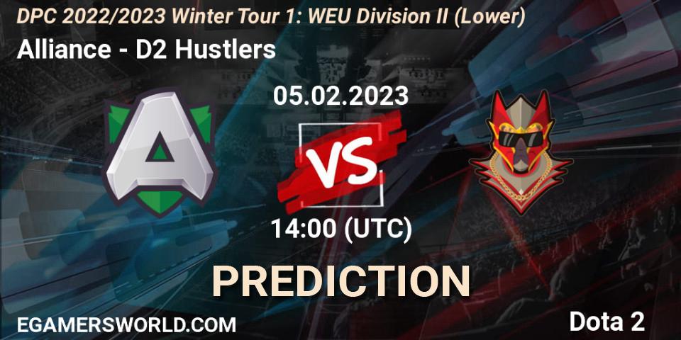 Alliance - D2 Hustlers: Maç tahminleri. 05.02.23, Dota 2, DPC 2022/2023 Winter Tour 1: WEU Division II (Lower)