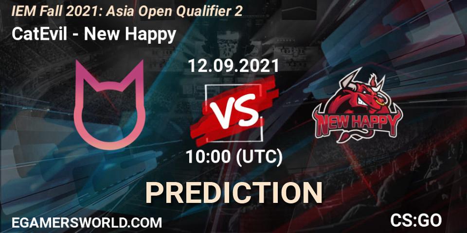CatEvil - New Happy: Maç tahminleri. 12.09.2021 at 10:00, Counter-Strike (CS2), IEM Fall 2021: Asia Open Qualifier 2