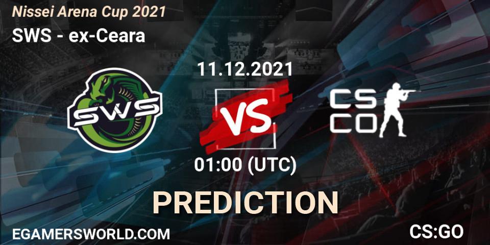 SWS - ex-Ceara: Maç tahminleri. 11.12.2021 at 01:30, Counter-Strike (CS2), Nissei Arena Cup 2021