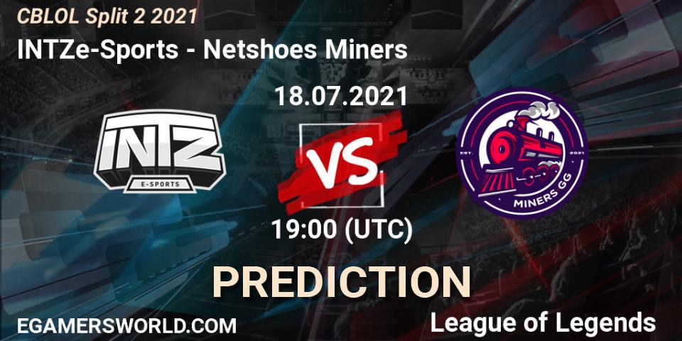 INTZ e-Sports - Netshoes Miners: Maç tahminleri. 18.07.2021 at 19:00, LoL, CBLOL Split 2 2021