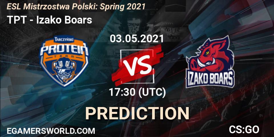 TPT - Izako Boars: Maç tahminleri. 03.05.2021 at 18:00, Counter-Strike (CS2), ESL Mistrzostwa Polski: Spring 2021
