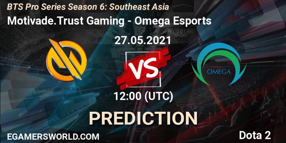 Motivade.Trust Gaming - Omega Esports: Maç tahminleri. 27.05.2021 at 12:01, Dota 2, BTS Pro Series Season 6: Southeast Asia