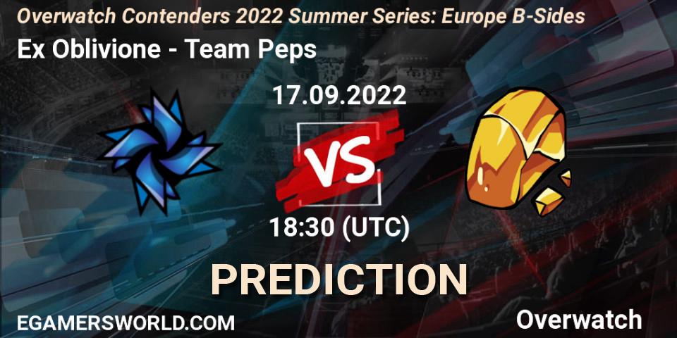 Ex Oblivione - Team Peps: Maç tahminleri. 17.09.2022 at 17:40, Overwatch, Overwatch Contenders 2022 Summer Series: Europe B-Sides