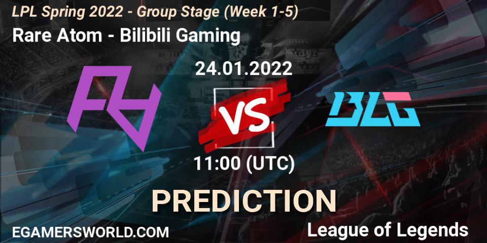 Rare Atom - Bilibili Gaming: Maç tahminleri. 24.01.2022 at 12:00, LoL, LPL Spring 2022 - Group Stage (Week 1-5)