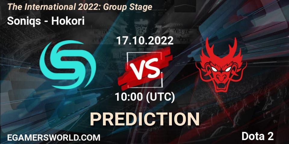Soniqs - Hokori: Maç tahminleri. 17.10.2022 at 11:23, Dota 2, The International 2022: Group Stage