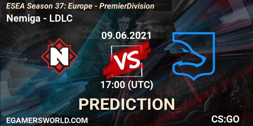 Nemiga - LDLC: Maç tahminleri. 09.06.2021 at 17:00, Counter-Strike (CS2), ESEA Season 37: Europe - Premier Division