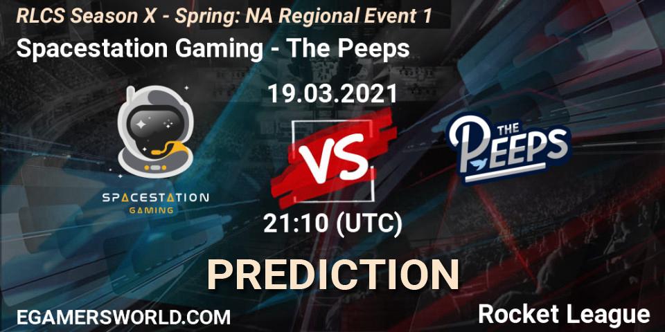 Spacestation Gaming - The Peeps: Maç tahminleri. 19.03.2021 at 21:05, Rocket League, RLCS Season X - Spring: NA Regional Event 1