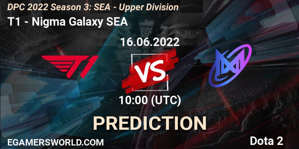 T1 - Nigma Galaxy SEA: Maç tahminleri. 16.06.2022 at 10:02, Dota 2, DPC SEA 2021/2022 Tour 3: Division I