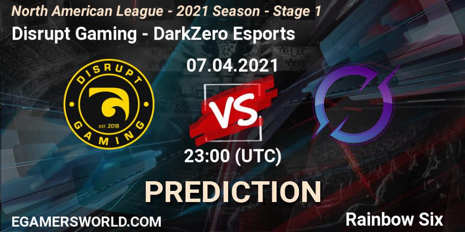 Disrupt Gaming - DarkZero Esports: Maç tahminleri. 07.04.2021 at 23:00, Rainbow Six, North American League - 2021 Season - Stage 1