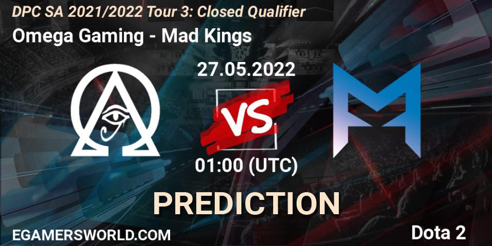 Omega Gaming - Mad Kings: Maç tahminleri. 27.05.2022 at 01:11, Dota 2, DPC SA 2021/2022 Tour 3: Closed Qualifier