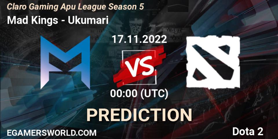 Mad Kings - Ukumari: Maç tahminleri. 18.11.2022 at 00:34, Dota 2, Claro Gaming Apu League Season 5