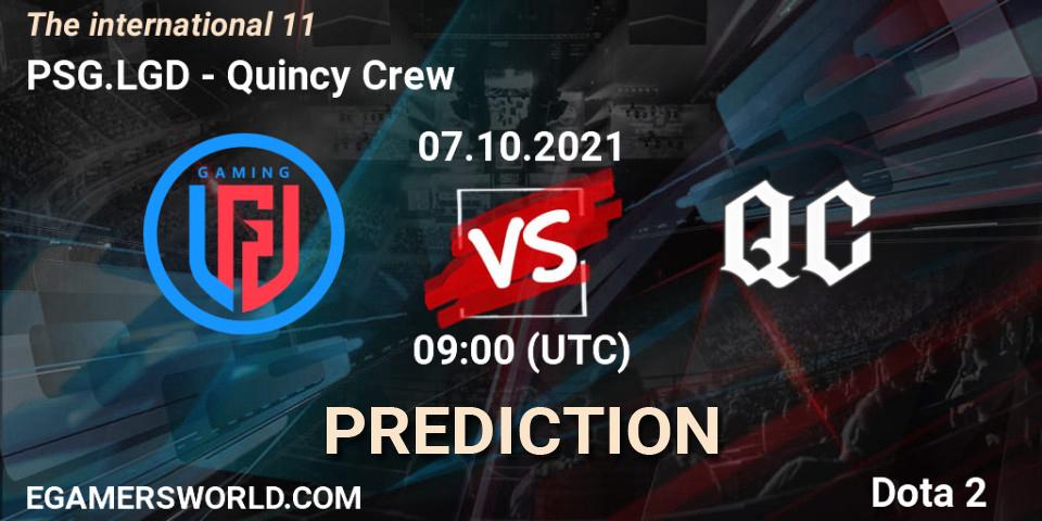 PSG.LGD - Quincy Crew: Maç tahminleri. 07.10.2021 at 10:52, Dota 2, The Internationa 2021