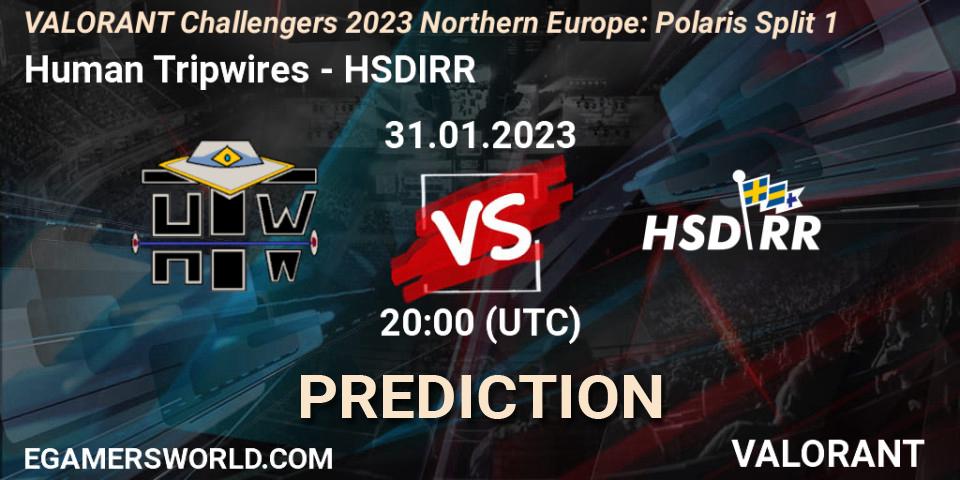 Human Tripwires - HSDIRR: Maç tahminleri. 31.01.23, VALORANT, VALORANT Challengers 2023 Northern Europe: Polaris Split 1