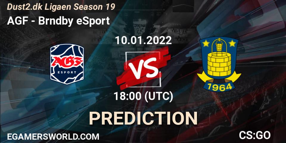 AGF Academy - Brøndby eSport: Maç tahminleri. 10.01.2022 at 18:00, Counter-Strike (CS2), Dust2.dk Ligaen Season 19