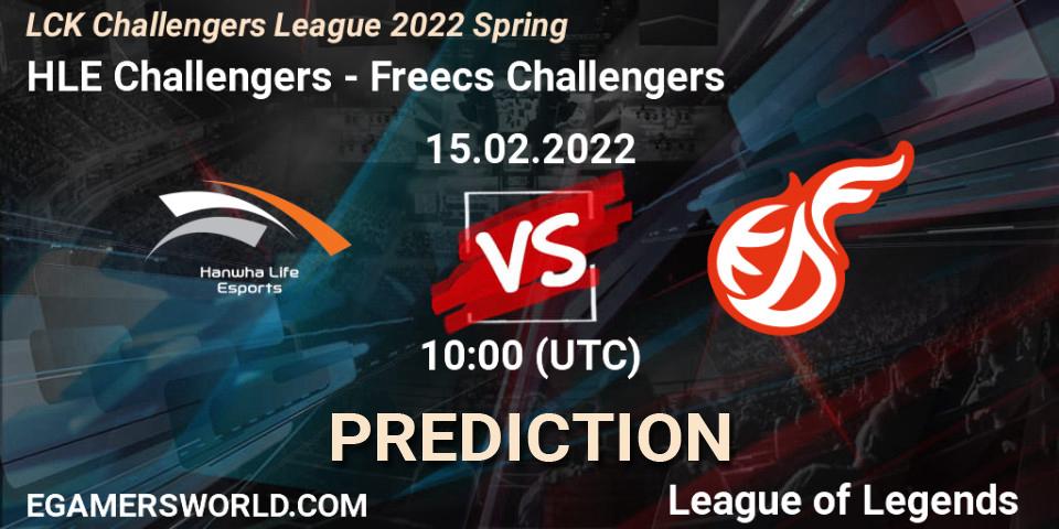 HLE Challengers - Freecs Challengers: Maç tahminleri. 15.02.2022 at 10:00, LoL, LCK Challengers League 2022 Spring