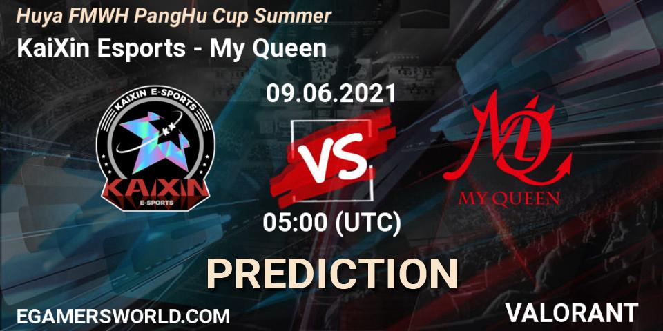 KaiXin Esports - My Queen: Maç tahminleri. 09.06.2021 at 05:00, VALORANT, Huya FMWH PangHu Cup Summer