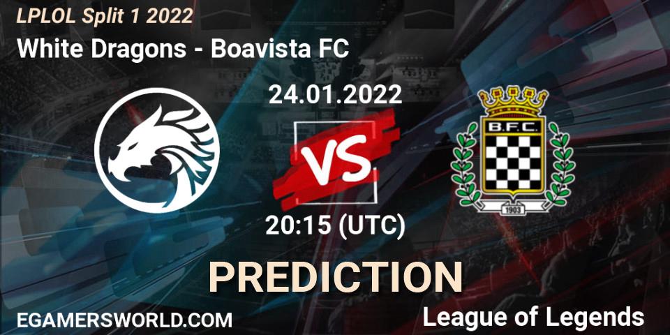 White Dragons - Boavista FC: Maç tahminleri. 24.01.2022 at 20:00, LoL, LPLOL Split 1 2022