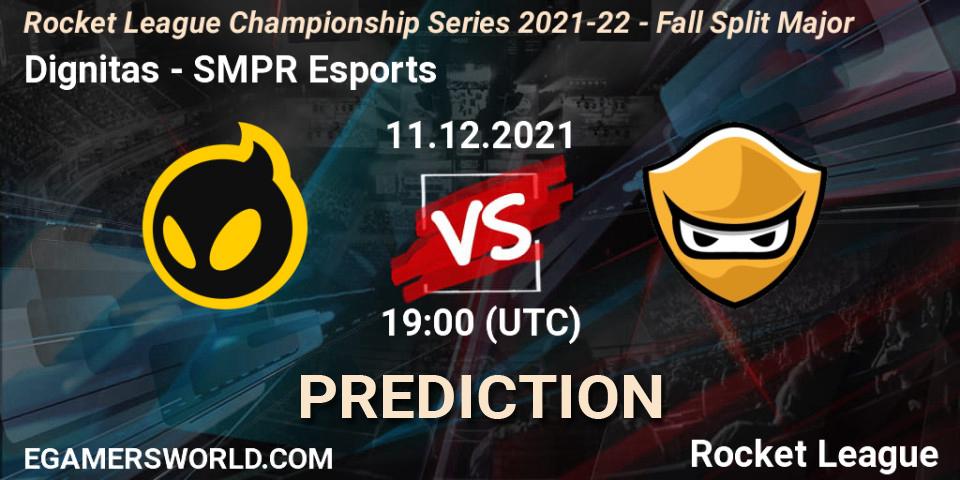 Dignitas - SMPR Esports: Maç tahminleri. 11.12.21, Rocket League, RLCS 2021-22 - Fall Split Major
