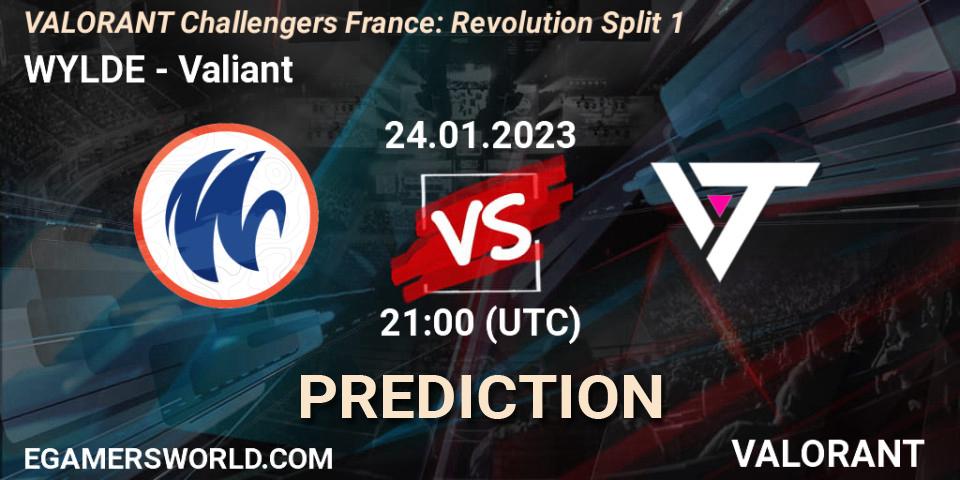 WYLDE - Valiant: Maç tahminleri. 24.01.2023 at 21:10, VALORANT, VALORANT Challengers 2023 France: Revolution Split 1