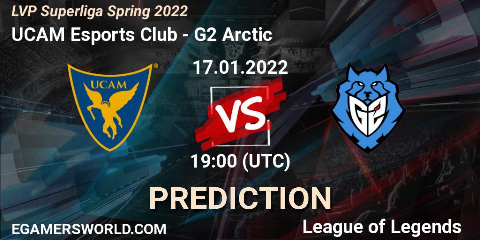 UCAM Esports Club - G2 Arctic: Maç tahminleri. 17.01.2022 at 17:45, LoL, LVP Superliga Spring 2022