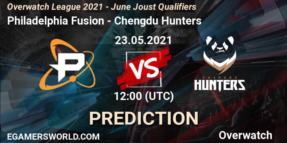 Philadelphia Fusion - Chengdu Hunters: Maç tahminleri. 23.05.2021 at 12:00, Overwatch, Overwatch League 2021 - June Joust Qualifiers