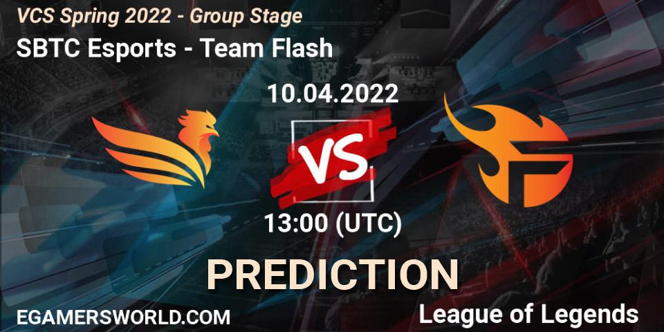 SBTC Esports - Team Flash: Maç tahminleri. 09.04.2022 at 13:00, LoL, VCS Spring 2022 - Group Stage 