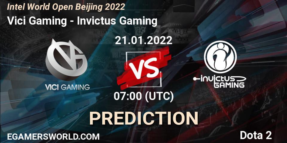 Vici Gaming - Invictus Gaming: Maç tahminleri. 21.01.22, Dota 2, Intel World Open Beijing 2022