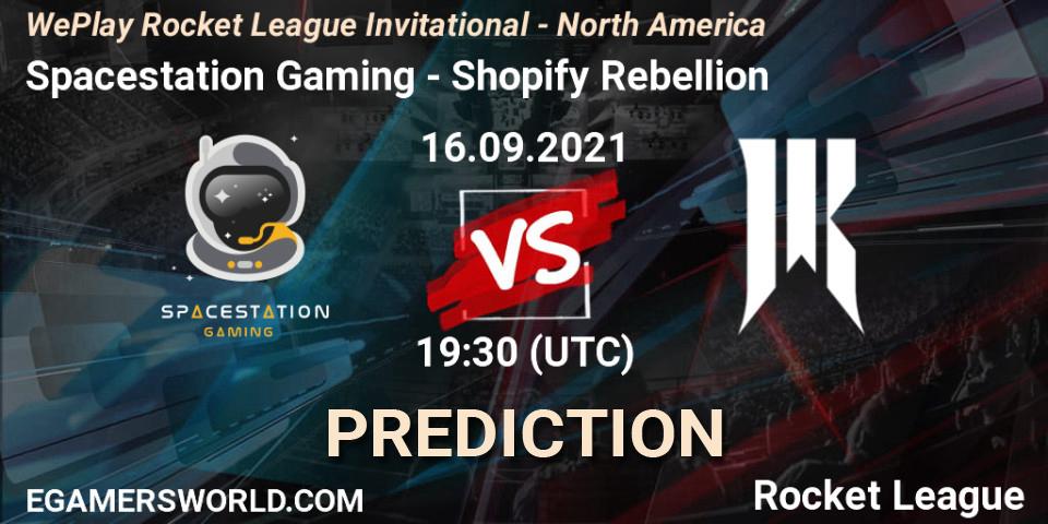 Spacestation Gaming - Shopify Rebellion: Maç tahminleri. 16.09.2021 at 19:30, Rocket League, WePlay Rocket League Invitational - North America