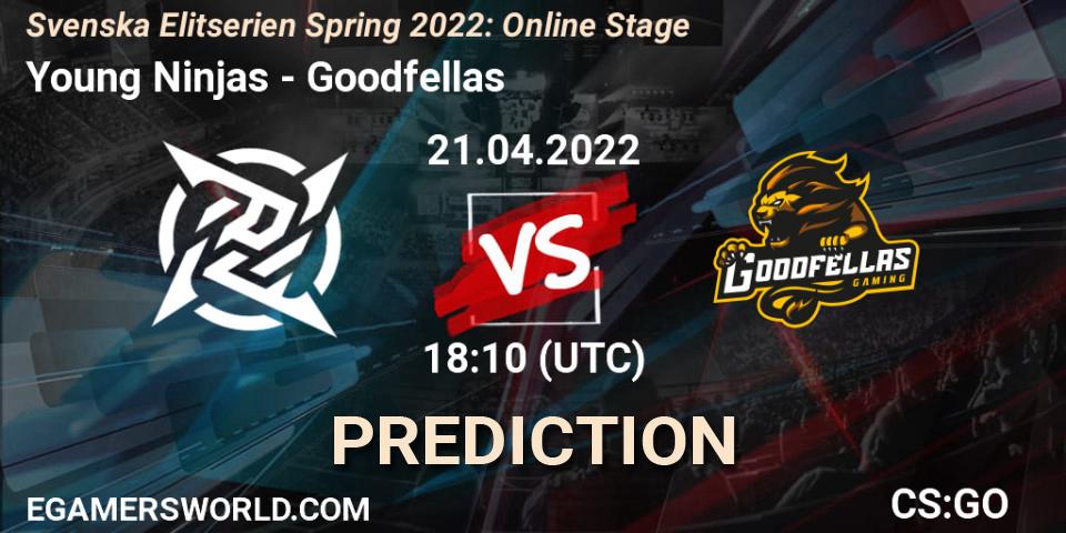 Young Ninjas - Goodfellas: Maç tahminleri. 21.04.22, CS2 (CS:GO), Svenska Elitserien Spring 2022: Online Stage