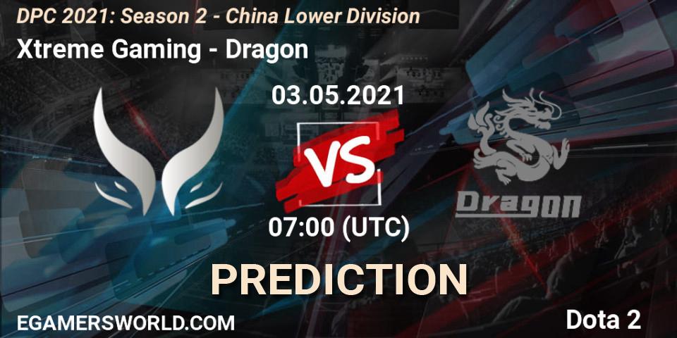 Xtreme Gaming - Dragon: Maç tahminleri. 03.05.2021 at 06:56, Dota 2, DPC 2021: Season 2 - China Lower Division