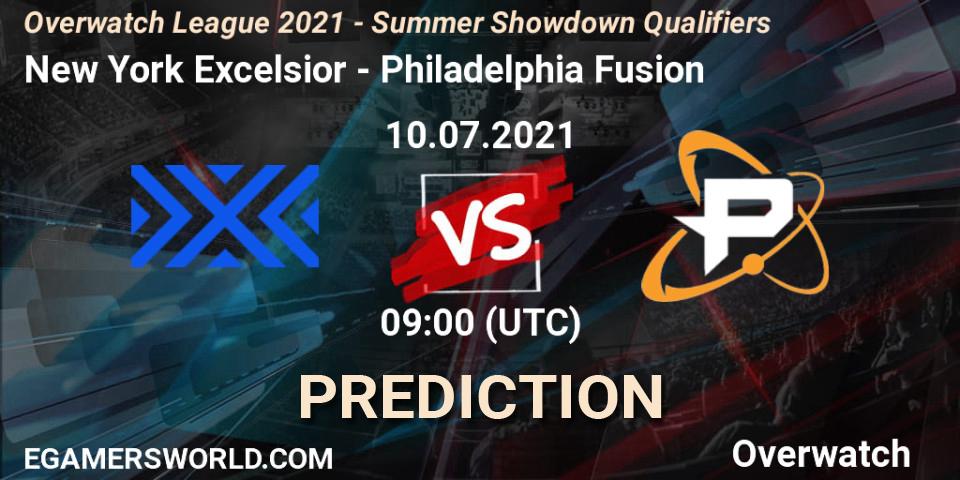 New York Excelsior - Philadelphia Fusion: Maç tahminleri. 10.07.21, Overwatch, Overwatch League 2021 - Summer Showdown Qualifiers