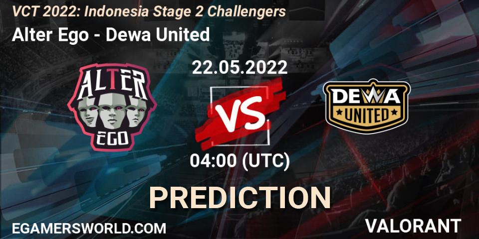 Alter Ego - Dewa United: Maç tahminleri. 22.05.2022 at 04:00, VALORANT, VCT 2022: Indonesia Stage 2 Challengers